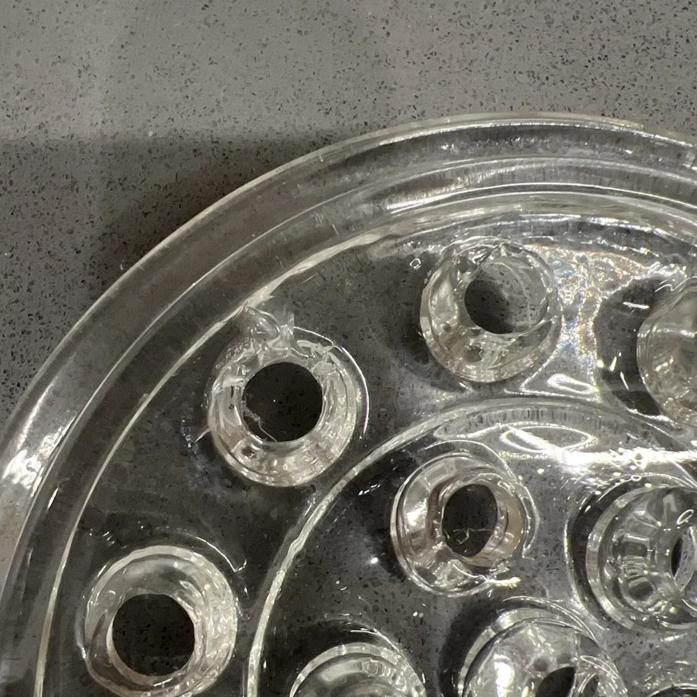 Large Crystal Frog Insertsp with 16 Holes for your Flower Arrangements